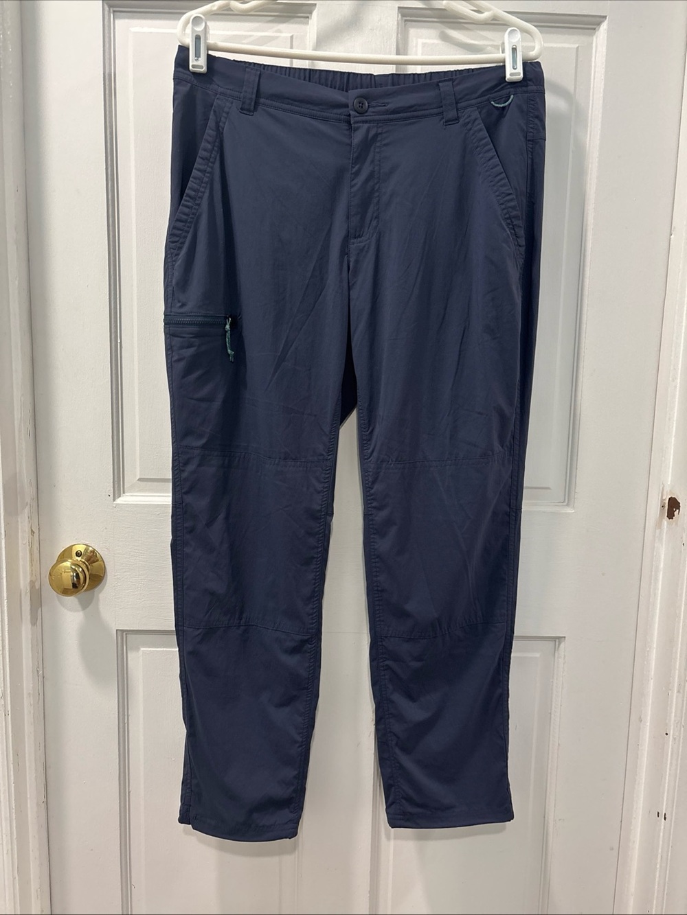 REI Co Op Women’s Trailmade Pants Size 12 Petite Navy Hiking Gorpcore Nylon EUC